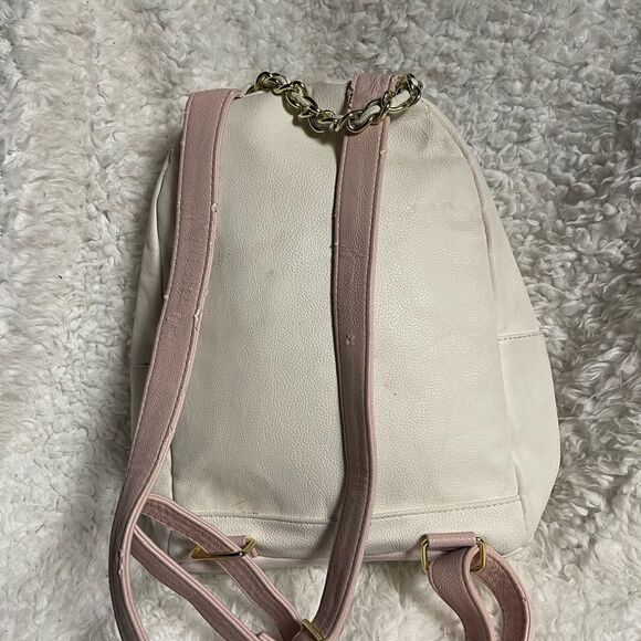 BETSEY JOHNSON BACKPACK BONE BLUSH PINK FLORAL hand bag - Picture 3 of 10
